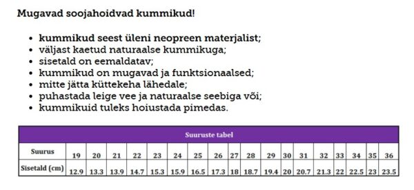 CeLaVi neopreenist termokummikud nr 23, 24 - Image 2